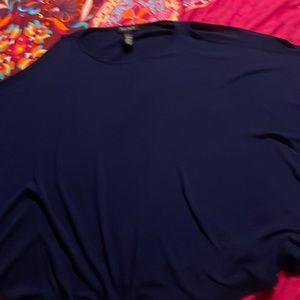 Blue top with like wing sleeves
